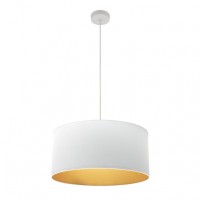 Distribuidor - Lâmpadas Diversas | Colgantes Moderno | COLGANTE ANUSKA 1XE27 BLANCO/BLANCO-ORO REGX50X50 CM Ref: 188695001